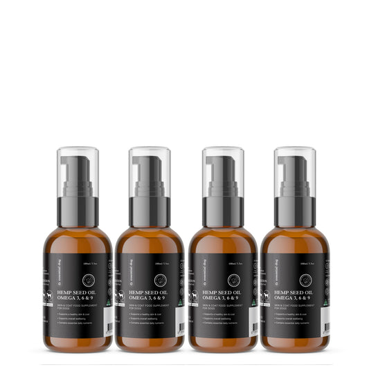 100% Raw Hemp Seed Oil: Skin, Coat and Stress Formula (Food Supplement)